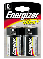 Pack de deux Piles Energizer Ultra + LR20 D