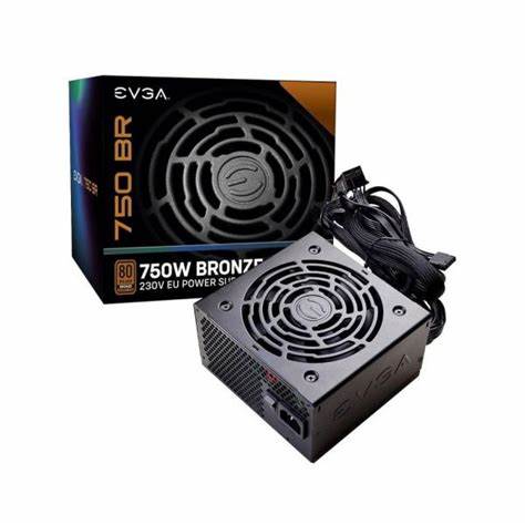 750 Watts EVGA BR 100-BR-0750-K2 80+ bronze