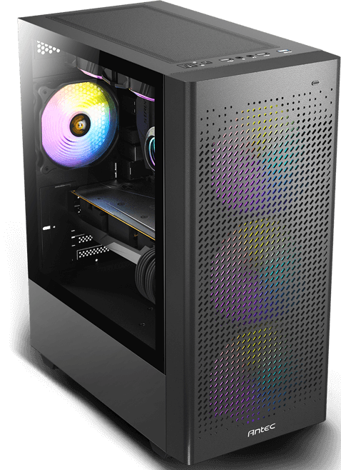 Antec NX500M Gaming Noir Window TG RGB sans alimentation