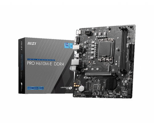 MSI Pro H610M-E D4 1700 Intel H610 DDR4