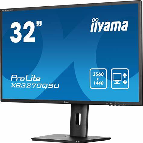 32 P IIyama XB3270QSU-B1 2560x1440 4ms DVI HDMI IPS PIVOT