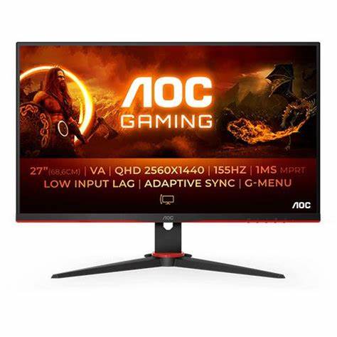 27 p AOC Q27G2E/BK Gaming 2560x1440 155Hz HDMI DP 1ms VA