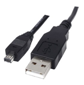 Cable Mini USB 2.0 Type A to 4 pins 1m80